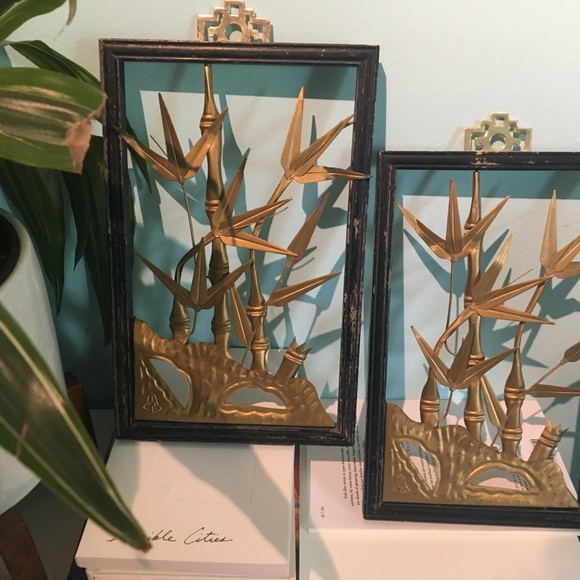 BAMBOO INSPIRED ART FRAMES SET OF 2 - Picture 5 of 7
